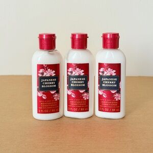 3 X Bath & Body Works Japanese Cherry Blossom Conditioner 3 fl oz Travel Size